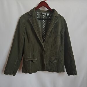 Chico's Textured Olive Blazer